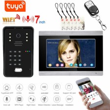 7 in WiFi Tuya Smart Video Door Phone Intercom System with AHD/1080P APP Remote