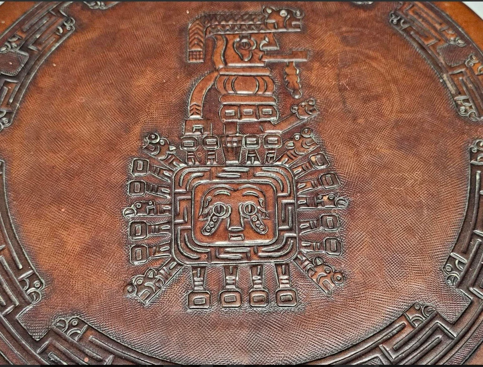 Maravilloso Juego de Mesa de Centro Moderna Mediados de Siglo Cuero 5 Piezas Único Angel Pazmino Foto 3 de 4