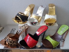 BIONDINI Zoccoli Sandali Mules Tacco Alto 11 cm Plateau 3 cm in Vari Colori 195€