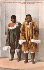 Siberian Women at the Pacific Exposition, Seattle, WA. 1909. World's Fair mark