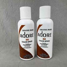 2 PACK Adore 56 Cajon Spice Semi Permanent Hair Dye Color Vegan 4 oz QQ