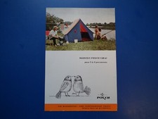 DDR Werbung orig. Pouch-Hauszelt Pouch 1,80m Exportwerbung beidseitig aus 60iger