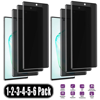 For Samsung Galaxy Note10/Note10+ 5G S10 Privacy Tempered Glass Screen Protector
