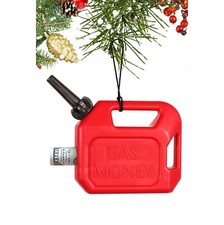 Fun Cash Money Holder RED GAS CAN KEYCHAIN CLIP Valentine Birthday Gift Ornament