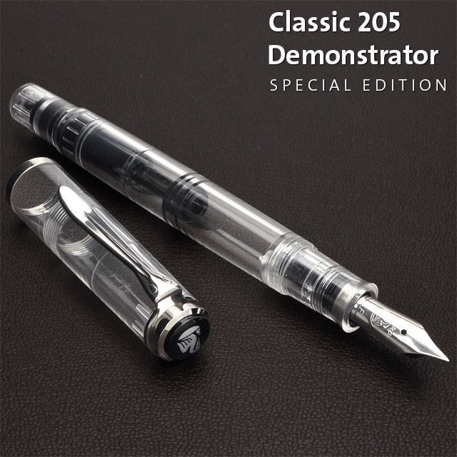 PELIKAN Fountain Pen Classic M205 Demonstrator Transparent EF / F