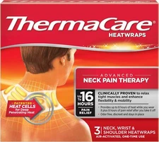ThermaCare Heat Wraps 3 Count Targeted Muscle Comfort 16 Hour Warmth