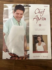 Chef Apron White Suit Yourself Fancy Dress Up Halloween Adult Costume Accessory