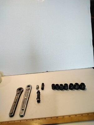 Allen Key Ratchets, Extensions, Adapter And 7 Sockets, Vintage
