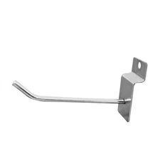 50PK 4 Inch(100 mm) Slatwall Hooks Chrome Heavy Duty Retail Merchandising