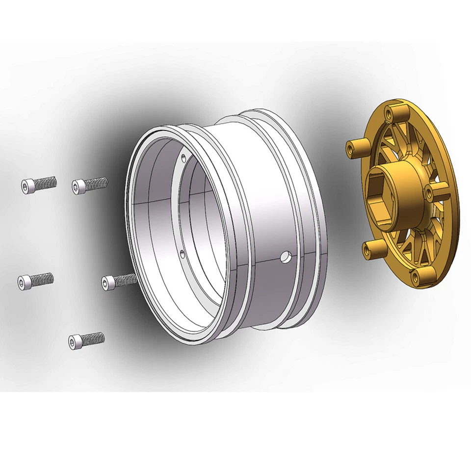 RC Car Wheels Adjustable Offset 1/2/3/4mm for 1/10 Drift On Road Touring Chassis - Image 3 of 4