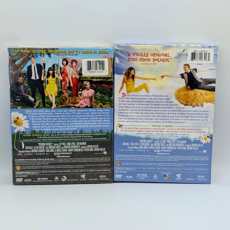 Pushing Daisies The Complete Series Seasons 1 & 2 DVD Brand New Sealed - Image 2 of 2