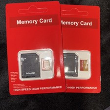 128GB Micro SD Memory Card with Adapter High Speed High Performance 2pack New