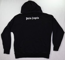 Palm Angels Hoodie Men's Large Black Logo Made In Italy PMBD001E19469002