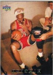 1994 Upper Deck Jordan Rare Air #48 Michael Jordan (Holding up