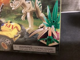 Lego Dino Ambush Attack 5882 Raptor neon green missile Tranquilizer Quad 2012