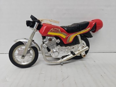 Vintage 1981 Toy Kidco Power Blasters Stunt Pull String Motorcycle