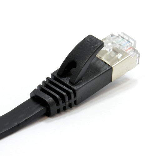 FLAT CAT6A Shielded Ethernet PC Router Cable RJ45 Lot 1m/2m/5m/10m/15m/20m/30m - Afbeelding 7 van 27