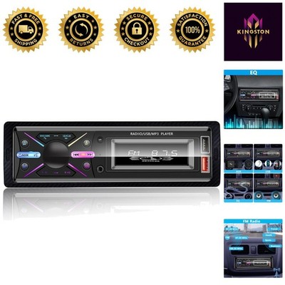 Versatile Single Din MP3 Player with Wireless Remote & Bluetooth Connectivity