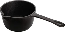 Cedilis 1 Quart Cast Iron Basting Pot with Handle, Heavy Duty Construction