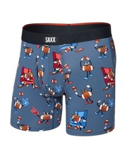 Saxx Vibe Xtra Boxer Brief Fly Men's Underwear, Game Day/Twilight, Medium