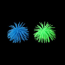 2Pcs Artificial Soft Anemone Coral Plant for Aquarium Fish Tank Decoration Silic