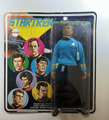 Mego Corp 1974 Star Trek Dr McCoy Bones New in Package NIB Sealed *Dent*