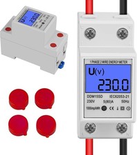 Contatore Energia Elettrica, Misuratore Consumo Elettrico Digitale, Schermo LCD
