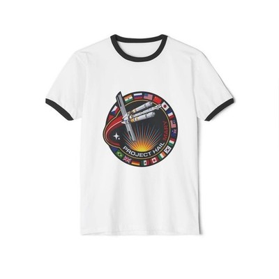 Project Hail Mary Mission Patch Ringer Tee Ryland Grace Sci-Fi Movie Fan Gift