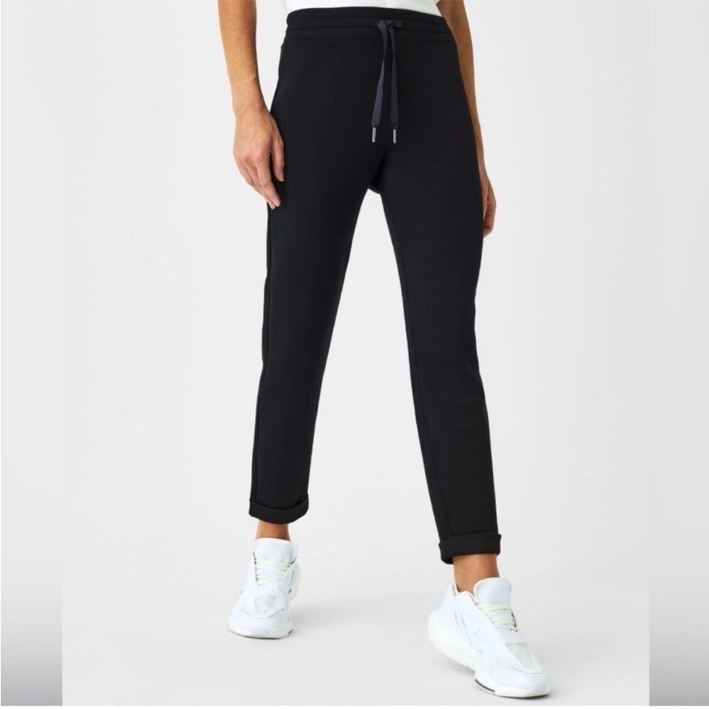 Spanx AirEssentials Tapered Pants Women 1X Black Soft Lounge