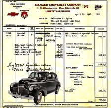 1941 Chevrolet Special Deluxe Town Sedan On 65 Lb Paper Copy