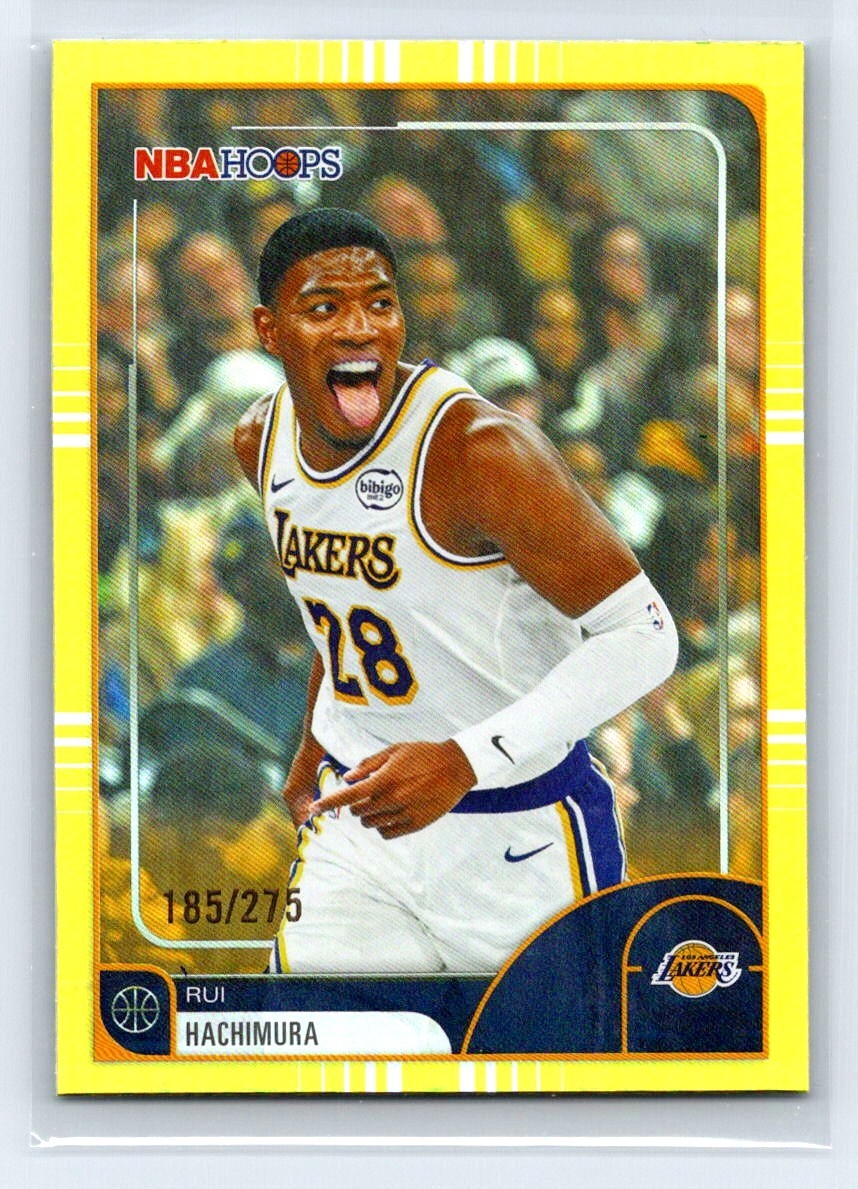 2025-26 Topps NBA Hoops Rui Hachimura #1 Los Angeles Lakers Yellow /275