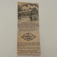 Tremont Nail Company The Company Store Wareham MA 1971 Magazine Ad SAG4-M3