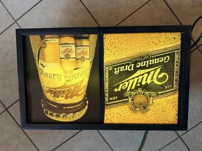 Miller Genuine Draft Lighted Beer Sign Breweriana Display