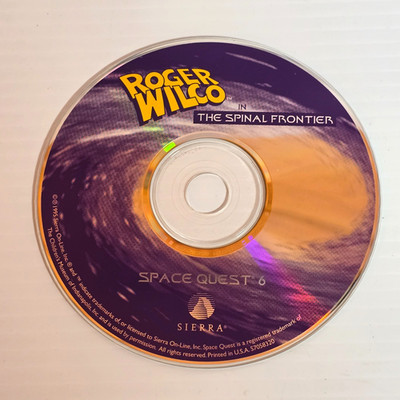 Vintage Space Quest 6 Roger Wilco Spinal Frontier PC Game 1995 Disc Only