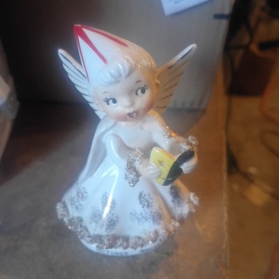 (Artmark Originals) October Birthday Angel Ceramic Figurine With Hat And Mask 