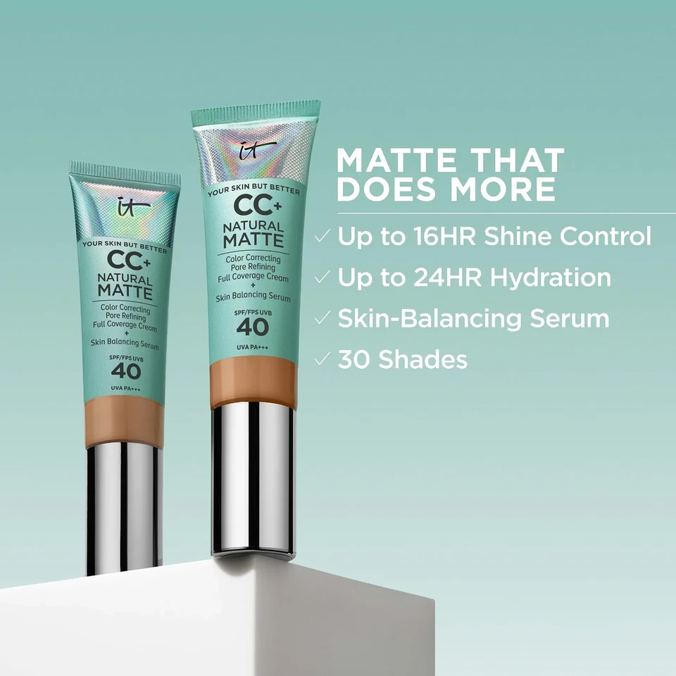iT Cosmetics Your Skin But Better CC+ Natural Matte with SPF 40 - Image 2 of 4