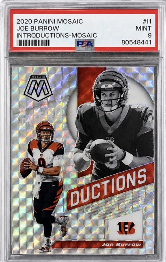 2020 Panini Mosaic Joe Burrow Introductions, Freebie included!