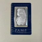 PAMP 1 oz Silver Bullion Bar Swiss Made .999 Fine in Assay Card
