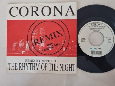 Corona - The Rhythm Of The Night 7'' Vinyl Germany