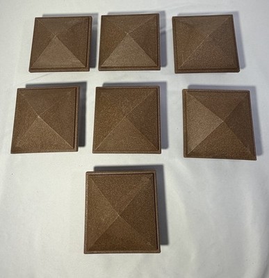 Trex 4x4 Post Sleeve Pyramid Cap Saddle Brown Composite Decking   Individual