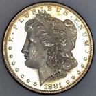 1881 S MORGAN DOLLAR**PROOF LIKE**CLEAN CHEEK**NICE CAMEO MS++++  NR #75037
