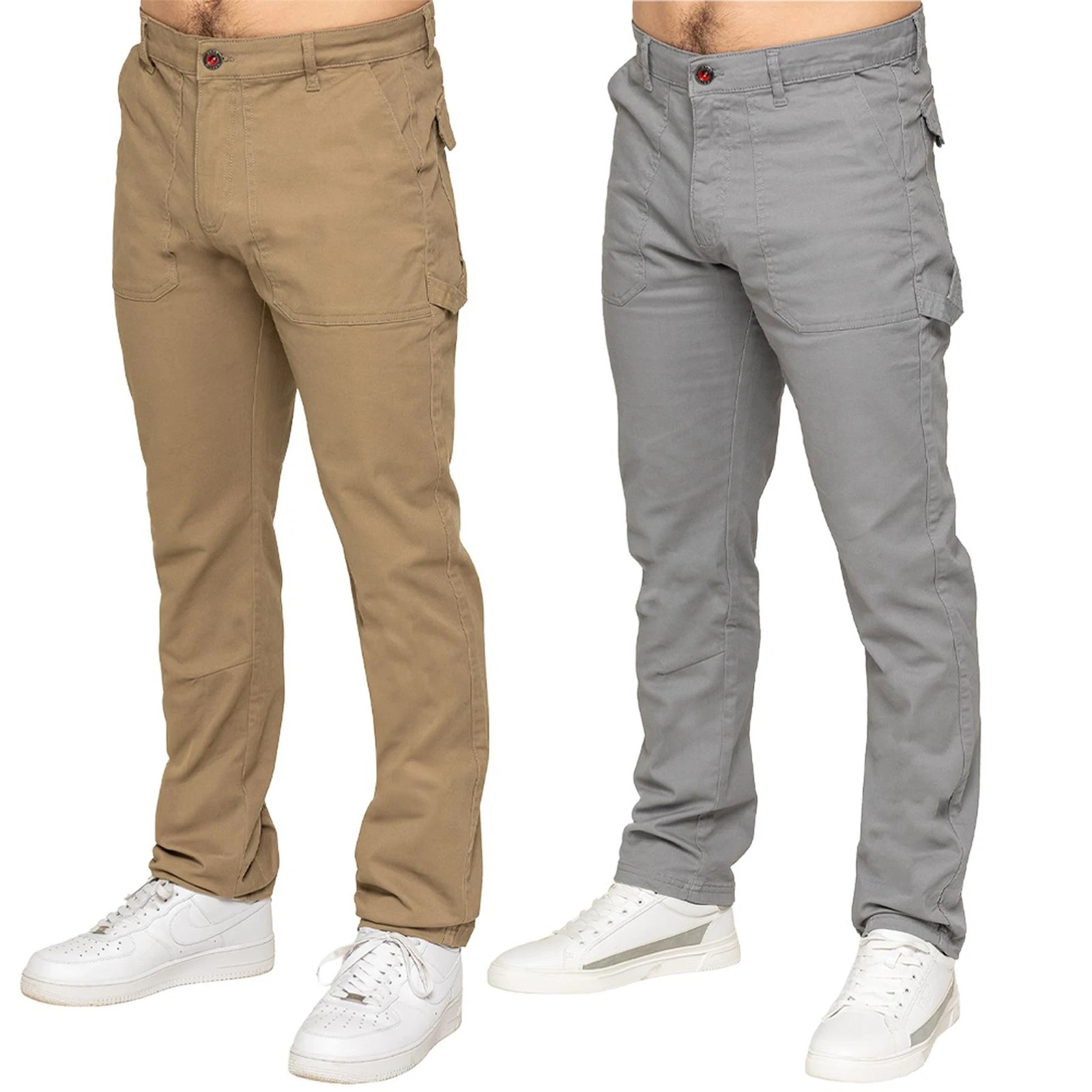 Mens Work Trousers Enzo Stretch Straight Leg Carpenter Pants
Opens in a new window or tab