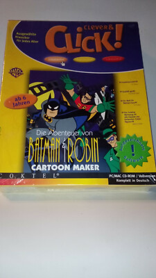 BATMAN Animated Series Cartoon Maker PC CD von Clever & Click 1995 OVP sigled