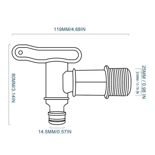 Universal Replacement Water Butt Tap Barrel Plastic Adaptor Beer Home Rain Brews - Picture 8 of 10
