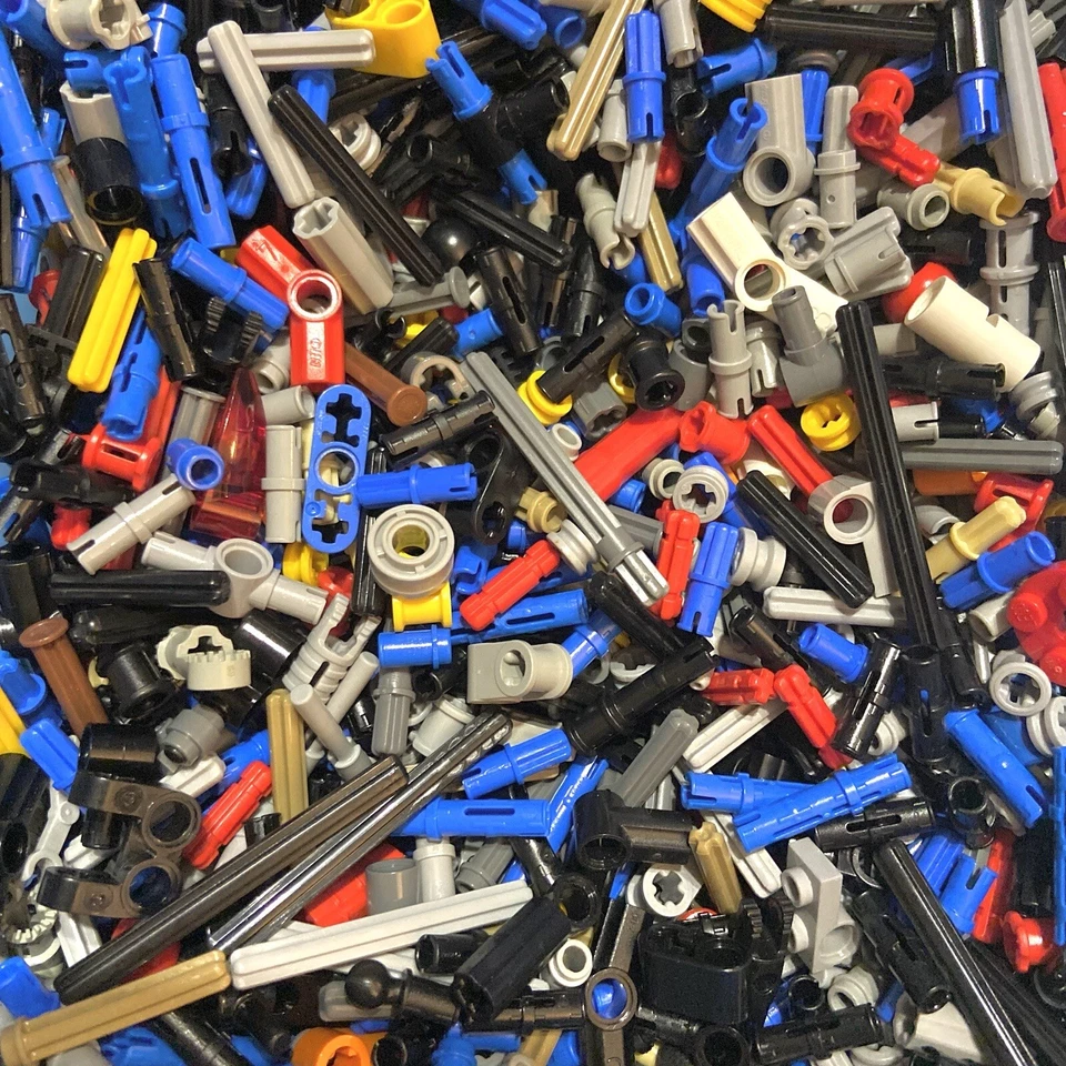 LEGO Technic Pins x 100 Small Mixed Friction Ridges Pegs Connectors Axles Bushes - Image 4 of 4