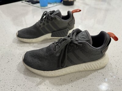 Adidas Originals Mens NMD Running Shoes Gray Low Top Sneakers Size 8.5 