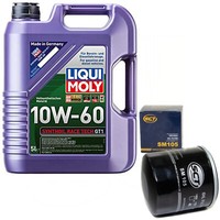 MotoröL Set 10W-60 5 Liter + ÖLfilter SM 105 FüR Opel Kadett E Vectra A Omega A
