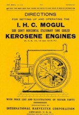 IHC Mogul Side Shaft Horizontal Stationary Tank Cooled Engine Book Gas Motor