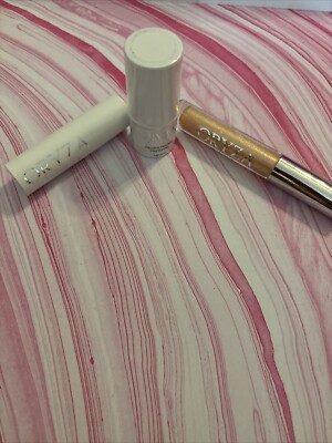 Lot 3 ORYZA Beauty Lip Topper Champagne Highlighter Stick And Lipstick In Opus