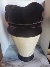 Vintage Velvet Pasadena Pillbox Cap Hat Size 22 Men's Green Interior